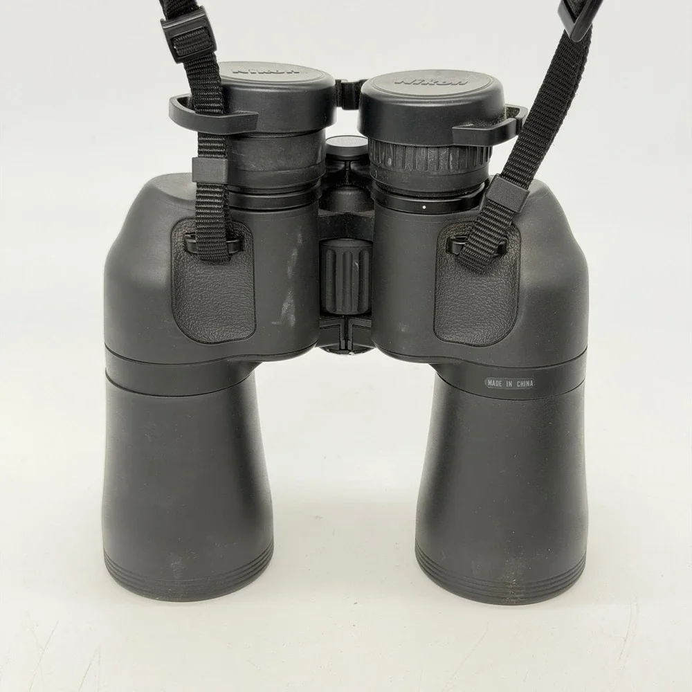 Nikon Action 10x50 6.5 Binoculars with Case and Strap Black Good Condition